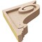 Ekena Millwork 2"W x 10"D x 10"H Thin Scroll Rough Cedar Woodgrain TimberThane Corbel, Primed Tan CORUR02X10X10SCRRCPR - alternate 4